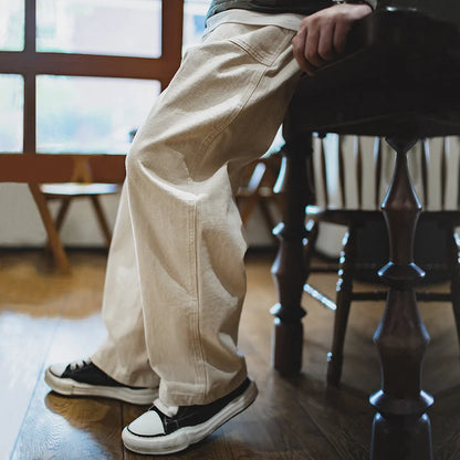 Maden Vintage White Jeans — Authentic Casual Comfort