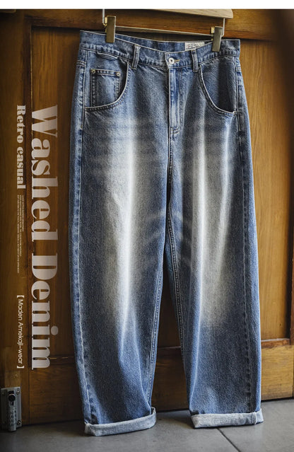 Maden Men's 12.6oz Retro Cat Whiskers Jeans