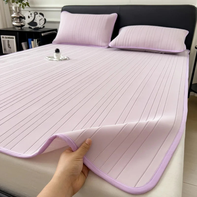 Experience Ultimate Comfort with Our Cooling Ice Silk Bed Mat - Perfect for Summer Nights!