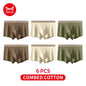 MiiOW 6Pcs Breathable Cotton Men's Underwear - Combed Cotton Antibacterial Boxer Briefs - ShopHub
