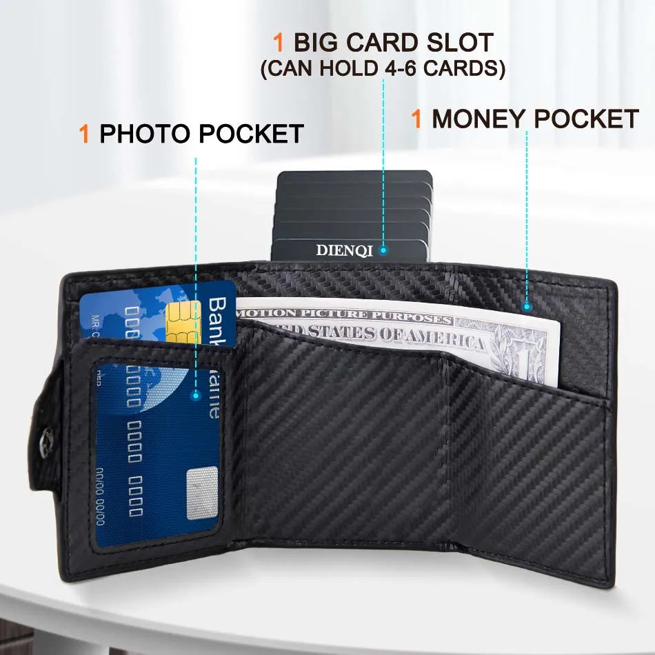 RFID-Protected Carbon Fiber Card Holder
