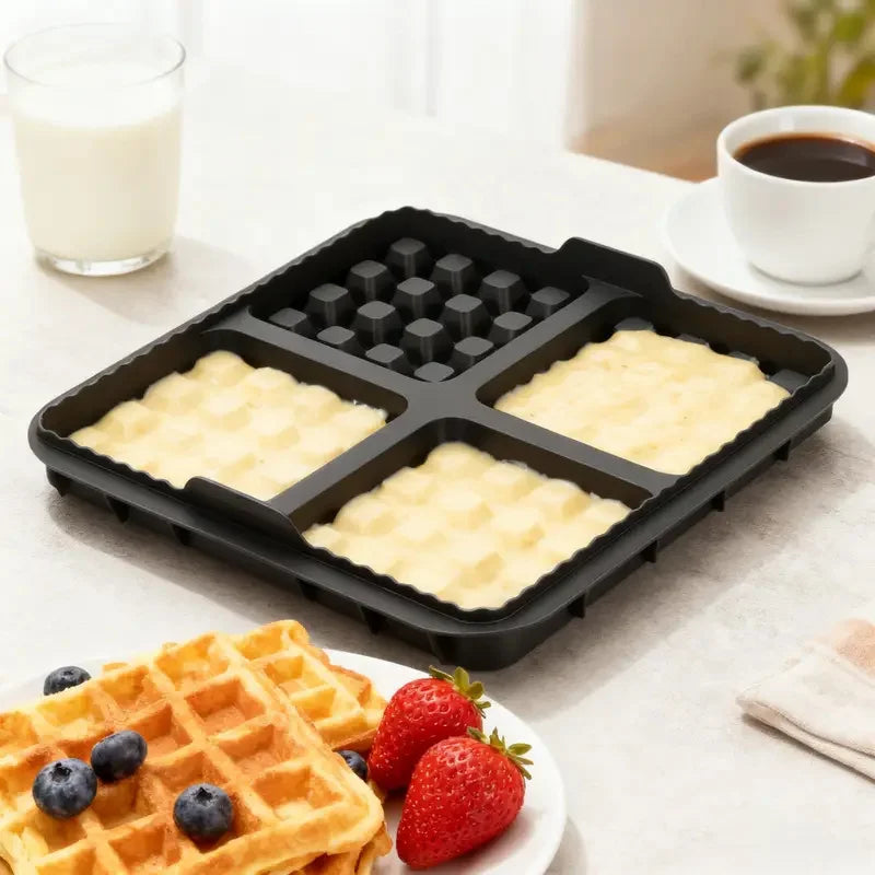 Square Waffle Mold, Non-Stick Baking Pan for Air Fryer - ShopHub