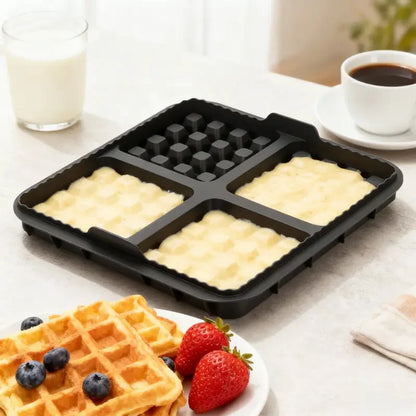 Square Waffle Mold, Non-Stick Baking Pan for Air Fryer - ShopHub