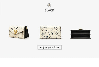 BAFELLI Floral Leather Flap Crossbody Bag