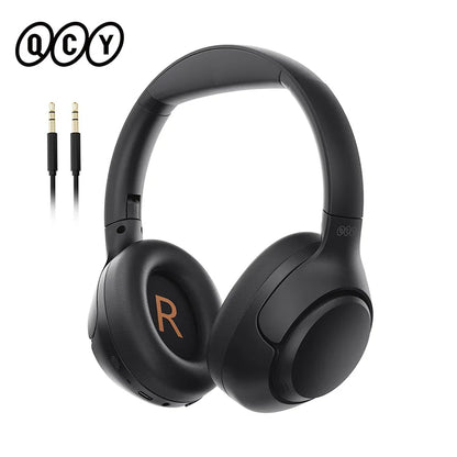 QCY H3 ANC Wireless Headphones with 43dB Hybrid Active Noise Cancellation and 60H Playtime - ShopHub