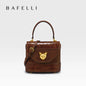 BAFELLI Crocodile-Grain Leather Bucket Bag