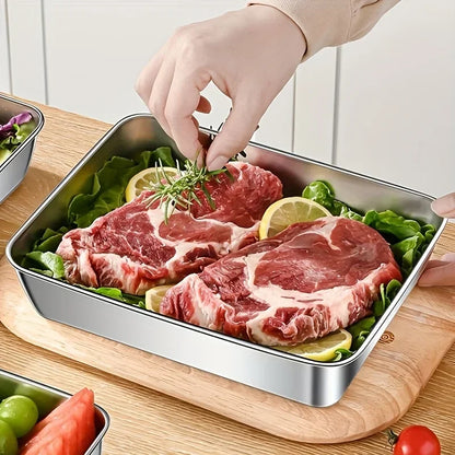5pc Stainless Steel Food Storage Containers Set - ShopHub
