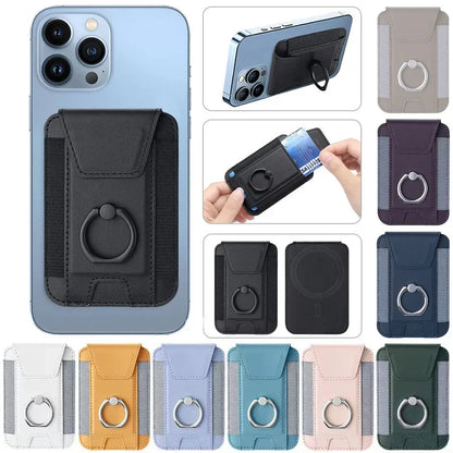 Magsafe Wallets Credit Card Holder Case Slim Thin Mini Wallet Men Women Magnet Credit Card Holder for Iphone 12 13 14 15 16 Pro