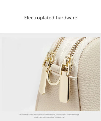 FOXER Lady's Shoulder Bag Genuine Leather Casual Crossbody Bag Solid High Quality Commute Mother's Day Gift