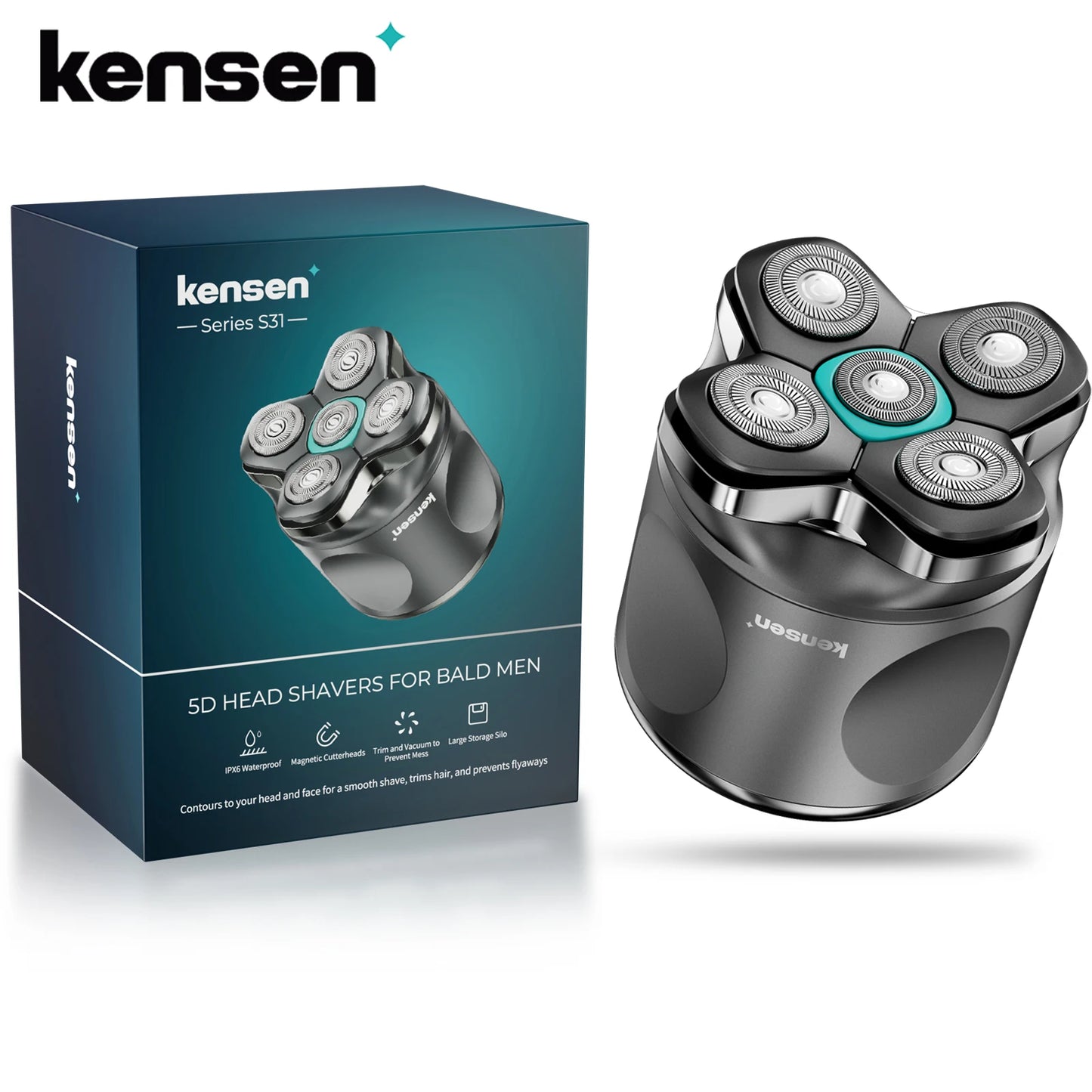Kensen S31 Head Shaver for Bald Men 5D Magnetic Floating Head Razor