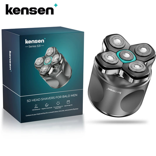 Kensen S31 Head Shaver for Bald Men 5D Magnetic Floating Head Razor