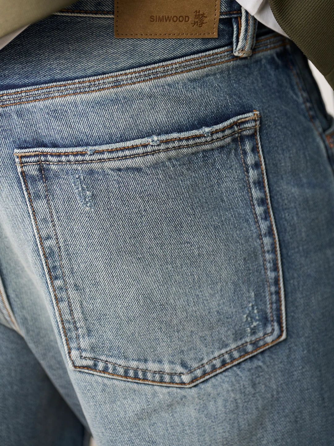 SIMWOOD 13.5oz Heavyweight Washed Retro Jeans