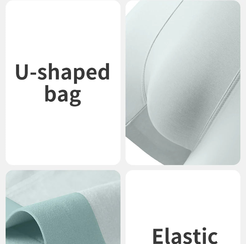 MiiOW Silkly Cool Men Underwear - 3Pcs Antibacterial Crotch Boxer Briefs - ShopHub