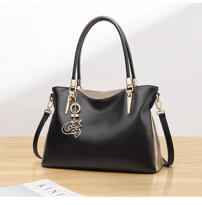 FOXER New Elegant Shoulder Bag for Women Luxury Designer Handbags Cowhide Leather Female Messenger Crossbody Bag Purse