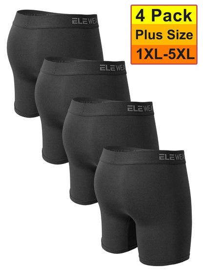 4 Pack Men's Breathable Boxers - Opening Boxershorts, Plus Size 1XL-5XL