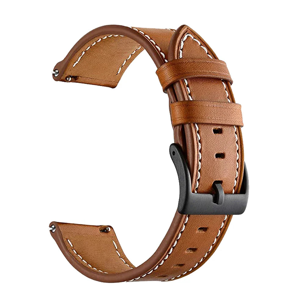 Leather Watch Strap for the Garmin Forerunner 265 (available in 12 colours) Habicare