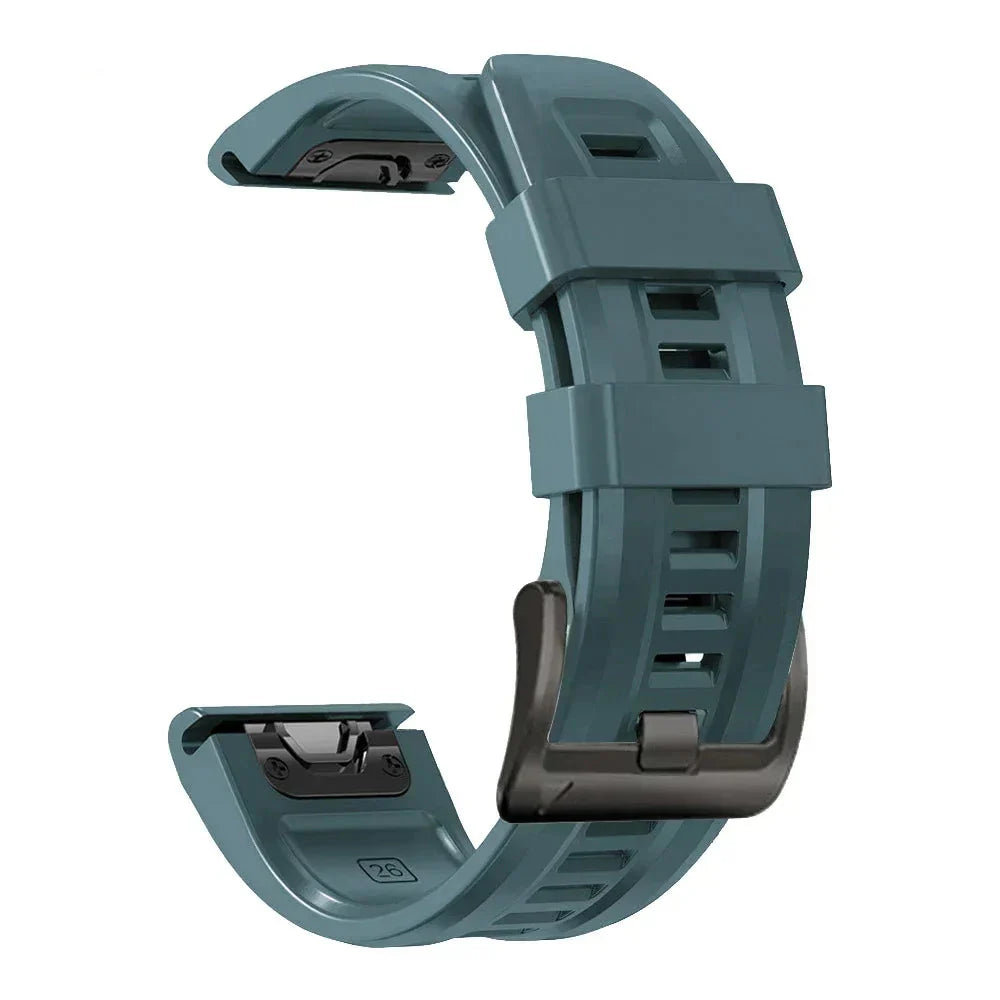 QuickFit Silicone Strap for the Garmin Flagship Models (2 sizes & 46 colours available) Habicare