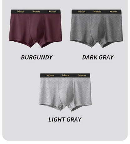 MiiOW 6Pcs Men's Cotton Underwear - Soft Antibacterial Breathable Boxer Briefs with Cotton Crotch - ShopHub