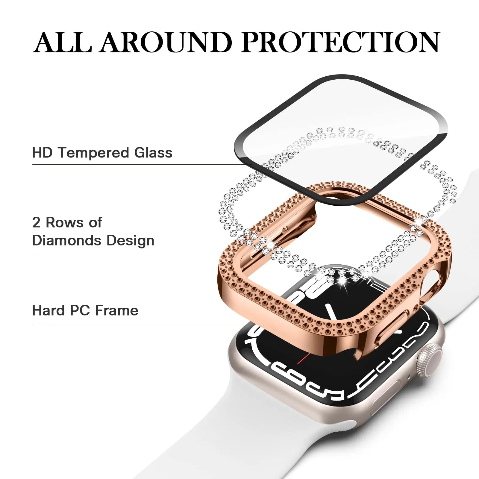 Sparkle Protective Case for the Apple Watch Series 10 (42mm) Habicare