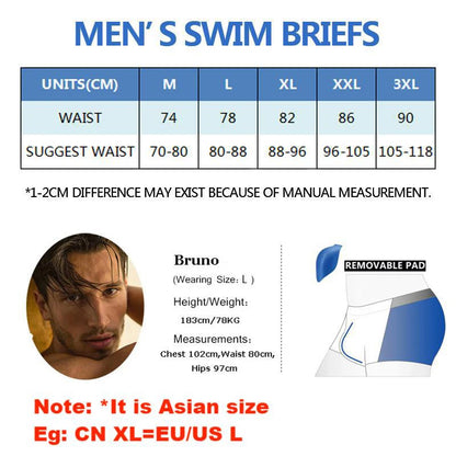 DATIFER Men's Swim Briefs