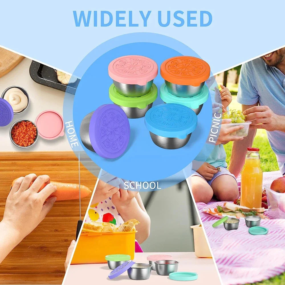 12pc 304 Stainless Steel Food Containers with Leakproof Lids - ShopHub