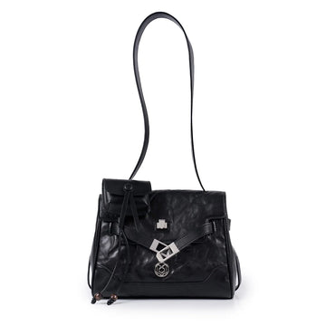 FOXER Vintage Wrinkle Genuine Leather Tote Bag