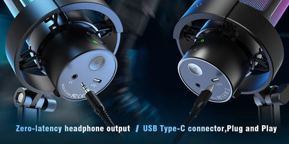 FIFINE Ampligame A8 PLUS USB Microphone - Elevate Your Streaming and Gaming Experience
