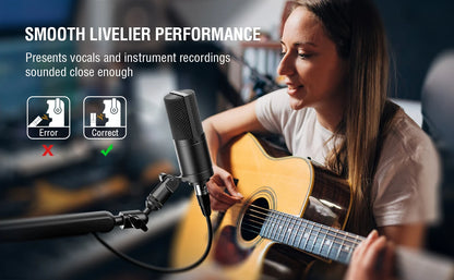 FIFINE XLR Condenser Microphone: Elevate Your Podcast, Streaming, and Vocal Recording