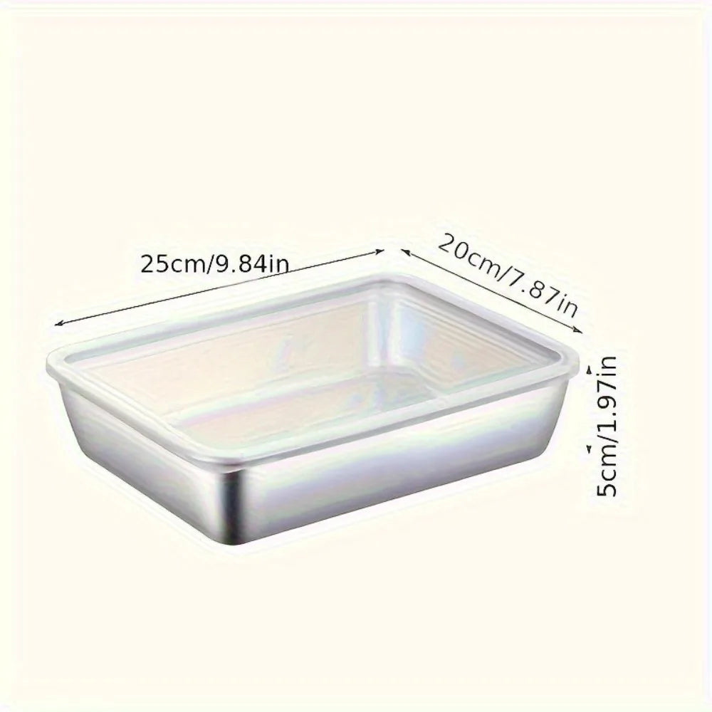 8-Piece Stainless Steel Food Containers - ShopHub