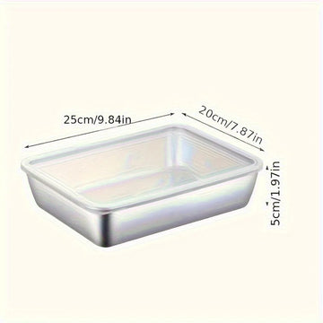 Eight stainless steel food containers with secure lids, ideal for meal prep and storage, from ShopHub NZ.