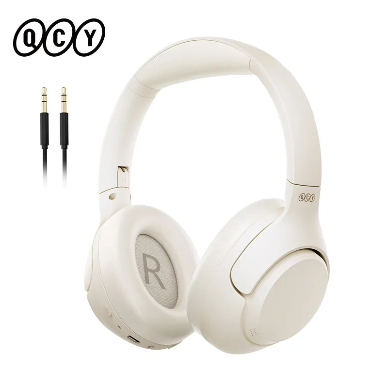 QCY H3 ANC Wireless Headphones with 43dB Hybrid Active Noise Cancellation and 60H Playtime - ShopHub