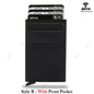 Rfid Smart Bank Credit Card Holder Wallet Metal Thin Slim Men Wallets Pop Up Minimalist Wallet Black Metal Bank Cardholder Case