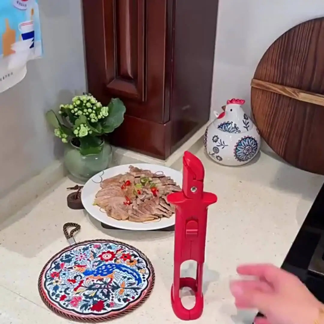 2-in-1 Heat-Resistant Tongs for Serving Hot Dishes - ShopHub