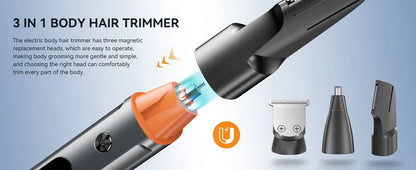 Kensen 3 in 1 Body Hair Trimmer Kit