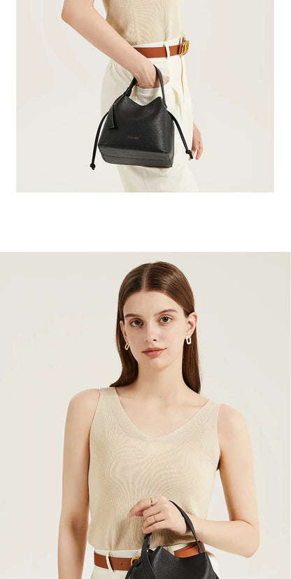 FOXER Brand Women's Top-handle Bucket Bag  2026 New Trendy Hot Selling Fashion Versatile Female Shoulder Crossbody Bag Purse