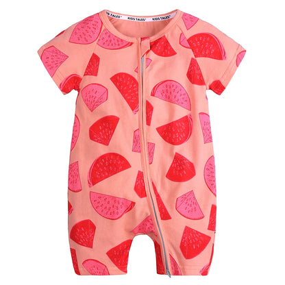 Kids Tales Sunshine Stories Cotton-Blend Printed Romper