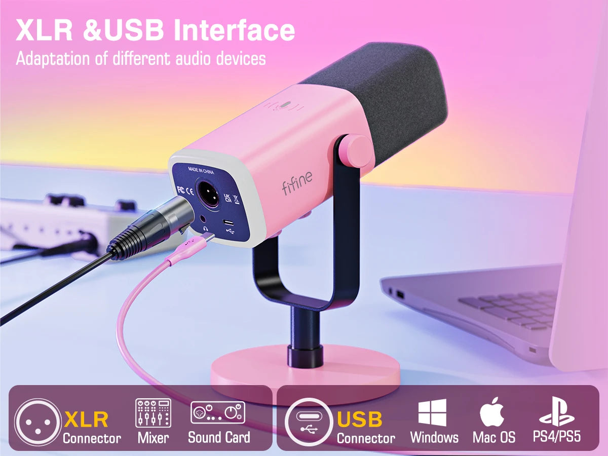 Elevate Your Streaming Game with the FIFINE USB/XLR Gaming Microphone