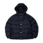 Premium Men's Winter Down Jacket—Navy Blue Hooded Quilted Warmth