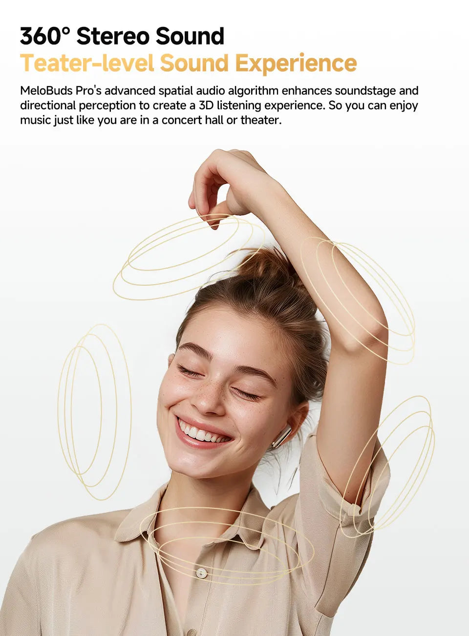 QCY MeloBuds Pro ANC Earphones with 46dB Hybrid ANC, 6 Mics, Hi-Res LDAC, and 34H Playtime - ShopHub