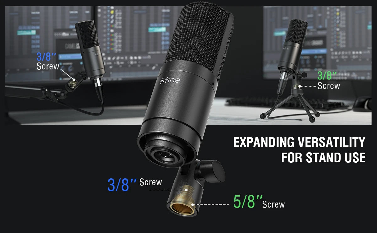 FIFINE XLR Condenser Microphone: Elevate Your Podcast, Streaming, and Vocal Recording