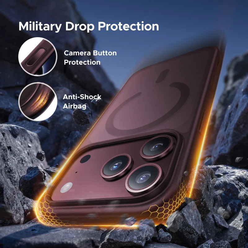 UGREEN Claret Magnetic Case for iPhone 18, 17, Pro Max Case