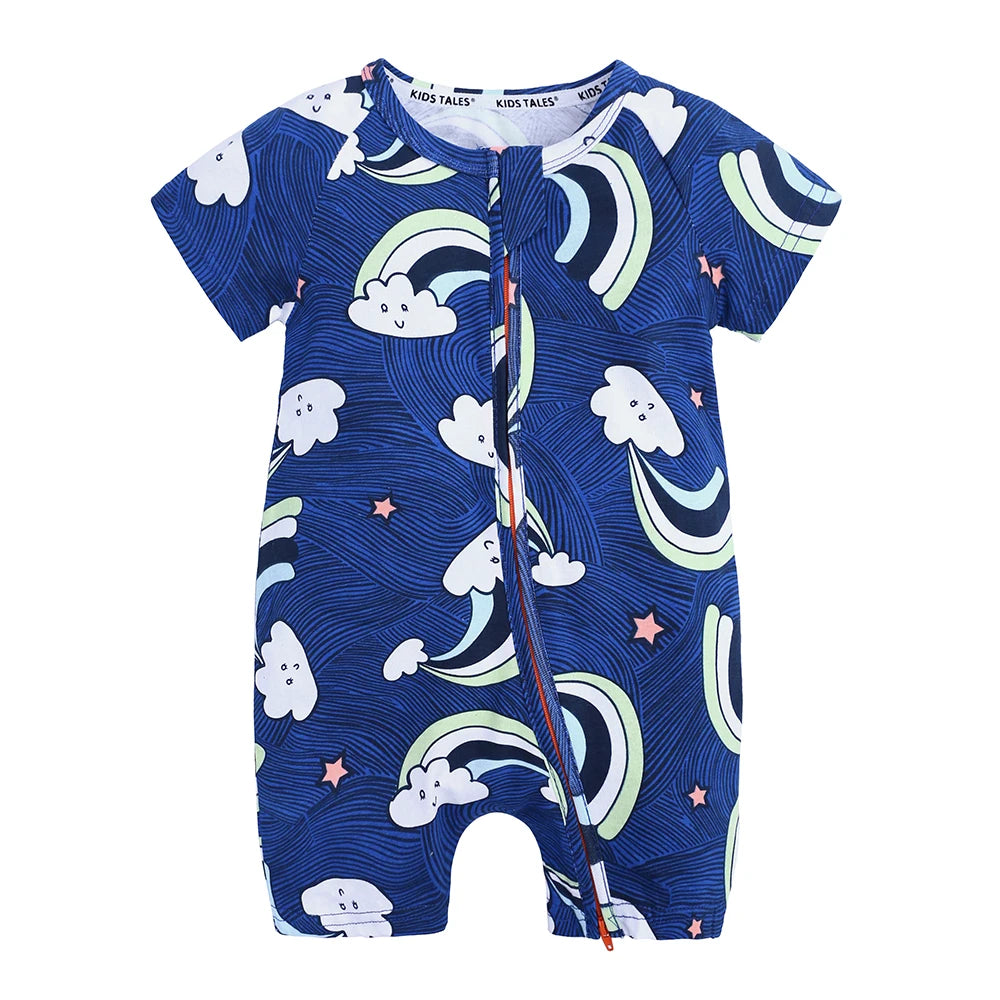 Kids Tales Sunshine Stories Cotton-Blend Printed Romper