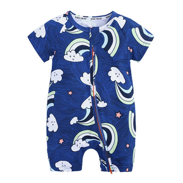Kids Tales Sunshine Stories Cotton-Blend Printed Romper