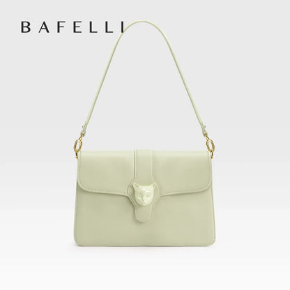 BAFELLI Full-Leather Square Shoulder Bag