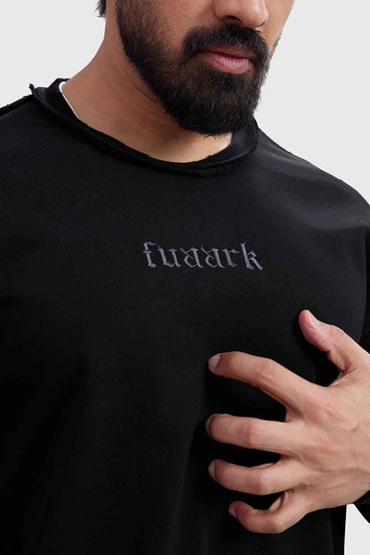 Shell Raw Sweatshirt Black