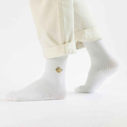 Save the Sloths Ribbed Bamboo Socks