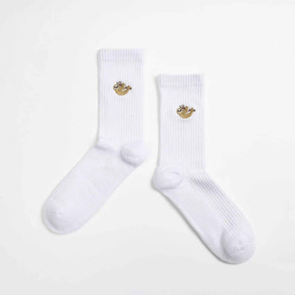 Save the Sloths Ribbed Bamboo Socks