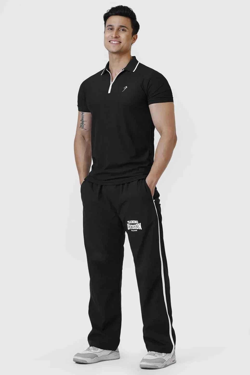 Stride Polo T-shirt Black