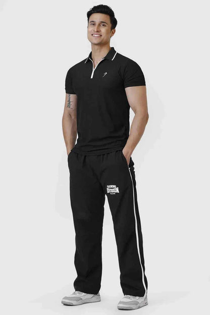 Stride Polo T-shirt Black