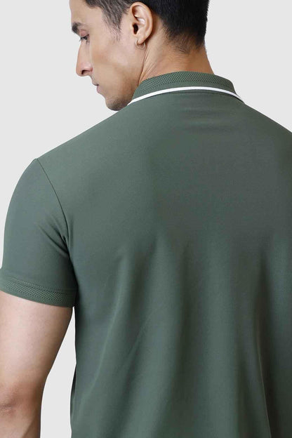 Stride Polo T-shirt Olive